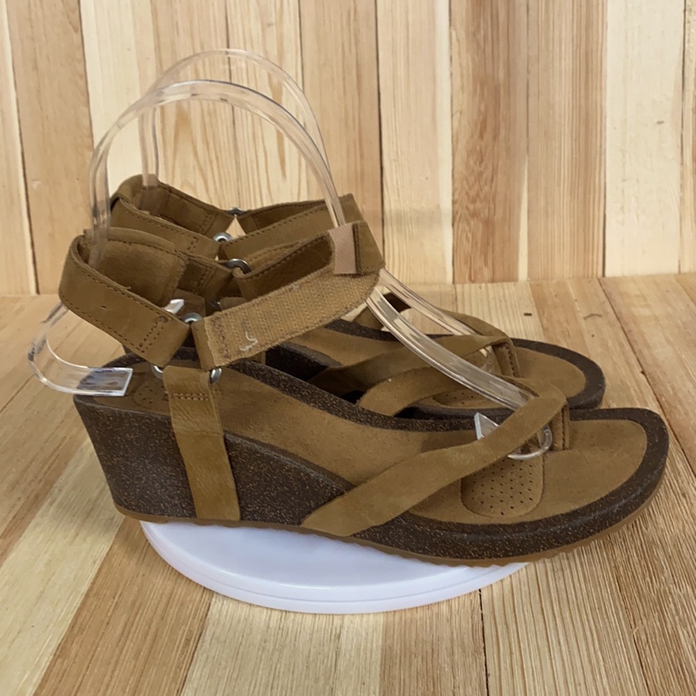 Teva Brown Wedge Sandals